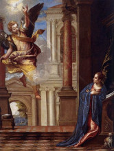 Репродукция картины "annunciation" художника "веронезе паоло"