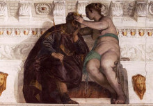 Копия картины "chance crowning a sleeping man" художника "веронезе паоло"