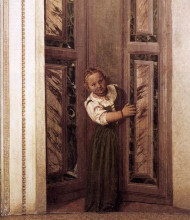 Копия картины "girl in the doorway" художника "веронезе паоло"