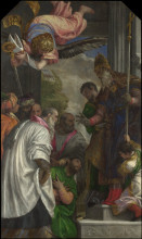 Копия картины "the consecration of saint nicholas" художника "веронезе паоло"