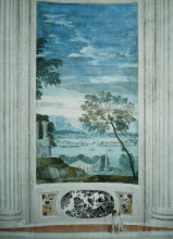 Картина "landscape (fresco at villa barbaro)" художника "веронезе паоло"