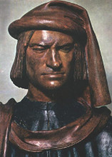 Копия картины "lorenzo de medici" художника "верроккьо андреа"