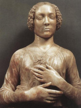 Картина "portrait of a woman" художника "верроккьо андреа"