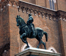 Картина "equestrian statue of the condottiere bartolomeo colleoni" художника "верроккьо андреа"