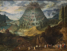 Картина "the tower of babel" художника "верхахт тобиас"