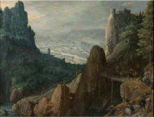 Картина "landscape with the conversion of saint paul" художника "верхахт тобиас"