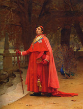 Репродукция картины "the preening peacock" художника "вибер жан жорж"