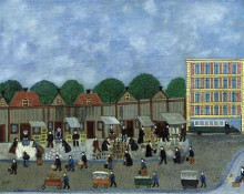 Картина "le march&#233;" художника "виван луи"