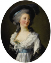 Картина "portrait of izabela lubomirska" художника "виже-лебрен элизабет луиза"