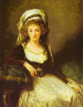 Копия картины "portrait of a lady" художника "виже-лебрен элизабет луиза"