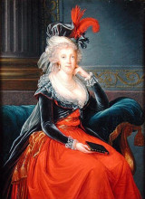 Картина "portrait of maria carolina of austria" художника "виже-лебрен элизабет луиза"