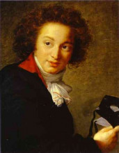 Копия картины "count grigory ivanovich tchernyshov holding a mask" художника "виже-лебрен элизабет луиза"