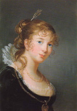 Репродукция картины "princess louise of prussia" художника "виже-лебрен элизабет луиза"