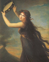 Картина "lady hamilton" художника "виже-лебрен элизабет луиза"