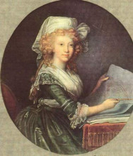Копия картины "maria luisa of spain, wife of emperor leopold ii" художника "виже-лебрен элизабет луиза"