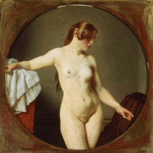 Репродукция картины "female model, florentine" художника "вильхельм эккерсберг кристофер"