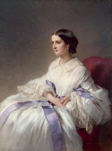 Копия картины "portrait of countess olga shuvalova" художника "винтерхальтер франц ксавер"