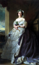 Репродукция картины "portrait of lady middleton" художника "винтерхальтер франц ксавер"