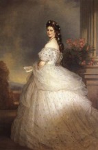 Картина "elizabeth, empress of austria" художника "винтерхальтер франц ксавер"