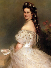 Картина "empress elisabeth of austria in dancing dress" художника "винтерхальтер франц ксавер"