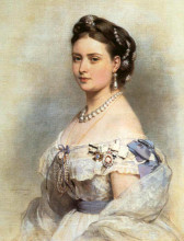 Копия картины "the princess victoria, princess royal as crown princess of prussia in 1867" художника "винтерхальтер франц ксавер"