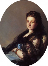 Копия картины "portrait of a lady" художника "винтерхальтер франц ксавер"