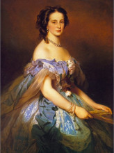 Копия картины "alexandra iosifovna, grand duchess of russia, princess alexandra of altenburg" художника "винтерхальтер франц ксавер"