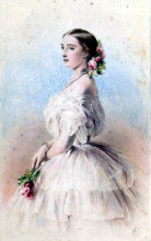 Копия картины "grand duchess of russia, olga feodorovna" художника "винтерхальтер франц ксавер"