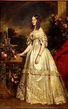 Репродукция картины "portrait of princess victoria of saxe coburg and gotha" художника "винтерхальтер франц ксавер"