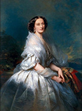 Копия картины "portrait of eliza franciszka of branicki krasińska" художника "винтерхальтер франц ксавер"