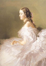 Копия картины "portrait of lydia schbelsky baroness stael holstein" художника "винтерхальтер франц ксавер"