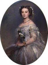 Копия картины "portrait of victoria, princess royal" художника "винтерхальтер франц ксавер"