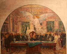 Копия картины "latin american presidental inauguration, brazil, 1891" художника "висконти элисеу"