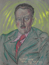 Репродукция картины "male portrait" художника "виткевич станислав игнаций"