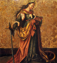 Картина "st. catherine of alexandria" художника "виц конрад"