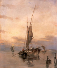 Копия картины "fishing boats" художника "воланакис константинос"