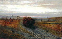 Копия картины "during haying" художника "волков ефим"