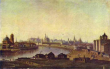 Репродукция картины "view of moscow" художника "воробьёв максим"