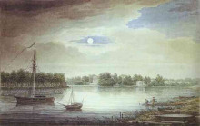 Картина "elagin island at night" художника "воробьёв максим"