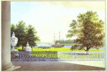 Репродукция картины "view from the terrace of the elagin palace" художника "воробьёв максим"