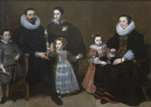 Копия картины "family portrait" художника "вос корнелис де"