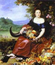 Картина "allegory of earth" художника "вос корнелис де"