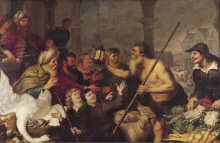 Копия картины "diogenes searches for a man" художника "вос корнелис де"