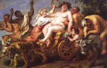Копия картины "the triumph of bacchus" художника "вос корнелис де"