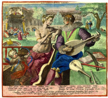 Картина "adolescentia amori" художника "вос мартин де"