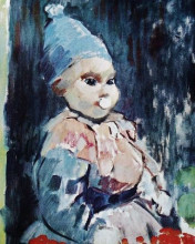 Картина "baby with blue cap" художника "воутерс рик"