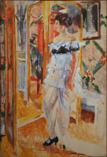 Репродукция картины "portrait of mrs. giroux" художника "воутерс рик"