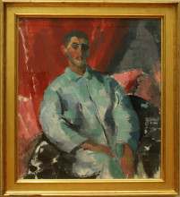 Копия картины "self-portrait with black bandage" художника "воутерс рик"