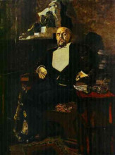 Картина "portrait of s. mamontov, the founder of the first private opera" художника "врубель михаил"