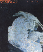 Картина "swan" художника "врубель михаил"